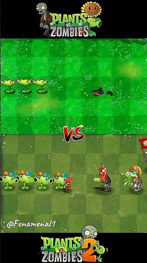 PVZ1 vs PVZ2 Team Plants vs Team Zombie #pvz2 #plantsvszombies2