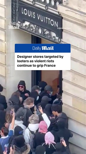 France luxury store looting: Louis Vuitton & Dior riots footage