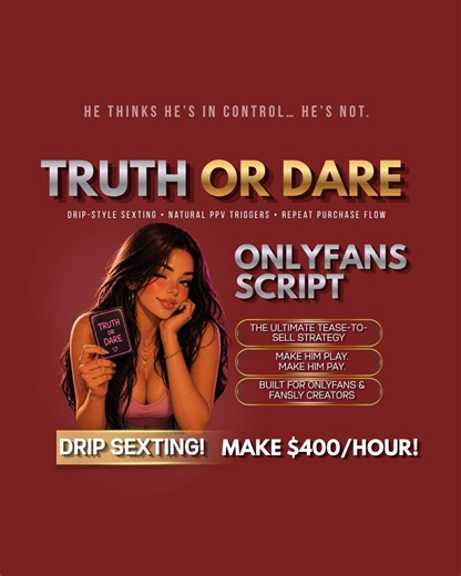 Truth or Dare Script for Onlyfans, Fansly Creators | PPV Selling Strategy (digital Download) - Etsy