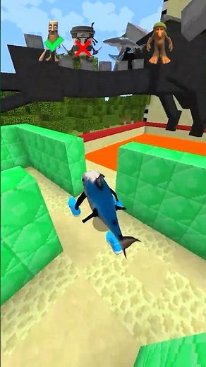 Italian Brainrot VS Pass the maze or be eaten by a dragon in Minecraft! #minecraft #italianbrainrot