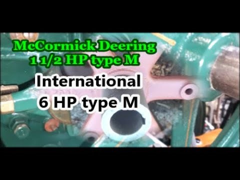 IHC Engine type m 6 hp flywheel 1 1/2 hp EK spark timing