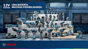 Una batería. Muchas posibilidades. Solo Bosch tiene el sistema de herramientas inalámbricas 12 V con productos exclusivos y baterías 100% compatibles dentro del mismo voltaje. Conoce la línea completa en nuestra página web. | Bosch Herramientas Eléctricas Profesionales y Accesorios