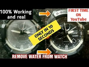 how to remove water from watch in 10 seconds,how to remove moisture from watch *Do it in ur own risk