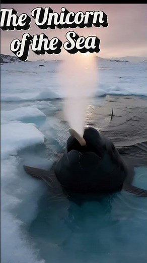 Narwhal: The Arctic Scientist with a Horn! 🦄 #Arctic #marinemystery #facts