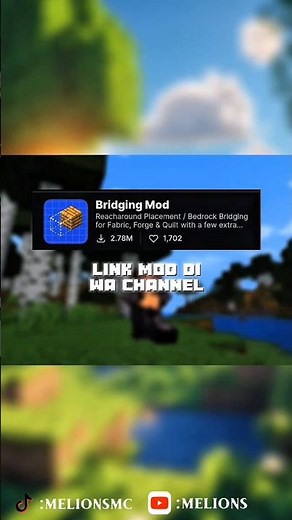 mod : Bridging Mod #feedshorts #minecraft #minecraftshorts #minecraftmods #gaming