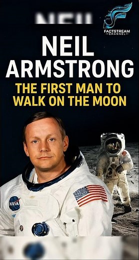 NEIL ARMSTRONG - THE FIRST MAN TO WALK ON THE MOON! #shorts #education #neilarmstrong