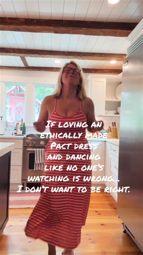 Carrie Taylor Shea | Conscious Consumer | Ethical Brand Advocate on Instagram: "Hot take: when your clothes aren’t loaded with sketchy chemicals or made at someone else’s expense, you feel it. This Pact dress is organic, non-toxic, Fair Trade, carbon neutral, and soft in a way that makes you cancel plans. And somehow still affordable. Ethical fashion isn’t a sacrifice…it’s a glow up. Links in my bio. Questions welcome."