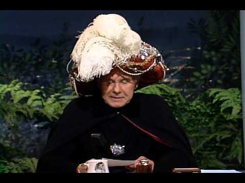 Johnny Carson's Carnac the Magnificent Answers "Persnickety"