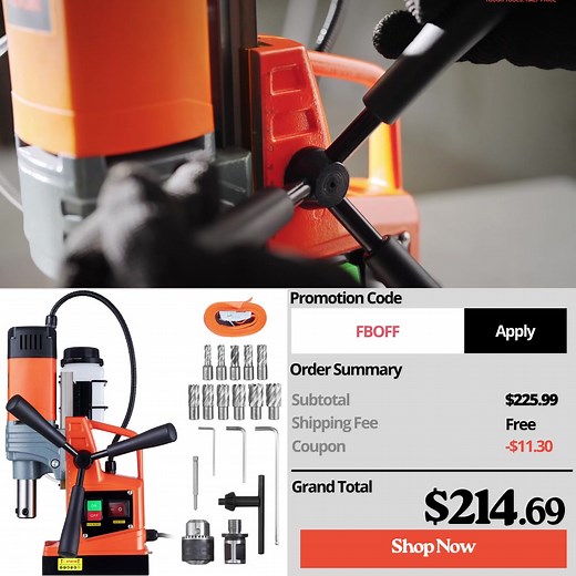 VEVOR Magnetic Drill 👇Extra 5% off, Use coed: FBOFF👇 | VEVOR Home Improvement