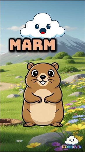 Wow! It’s a Playful Marmot! | Learn About Animals | Daynhoven Animal Parade #shorts