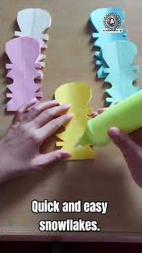 Quick and easy snowflakes|How to make diy snowflakes. #diy #homemadepapercraft #diytutorial