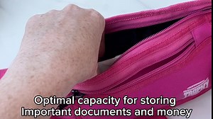 Money Belt RFID Blocking Money Belt - Slim Passport/Money Holder Pouch for Traveling - Small Hidden Undergarment Waist Wallets for Men and Women - Enhanced Security (Black)