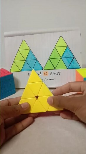 How to solve pyraminx cube #rubikscube #shorts #cubing