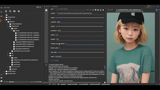 【Stable Diffusion】LoraモデルをGoogle Colabで作る方法を解説。Kohya LoRA Dreambooth使用。【ジェネレーティブAI】
