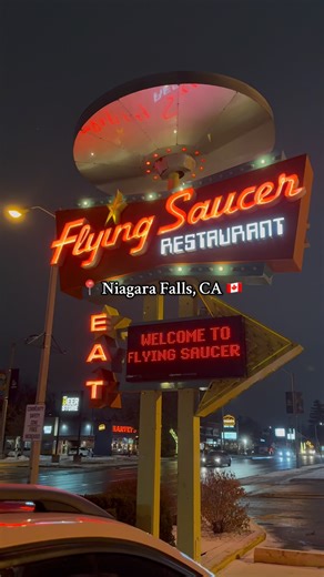 Alien restaurant!👽🛸 #niagarafalls #canada #foodreview #aliens #flyingsaucer #ontario