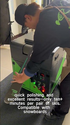 Snow Monkey Ski Wax: Easy, fast, uniform wax—must-have for ski shops!#snowmonkey #skiwax #polishing