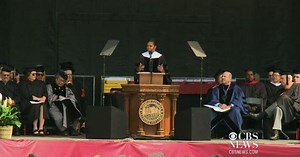 Michelle Obama tells Oberlin grads to seek out contentious issues