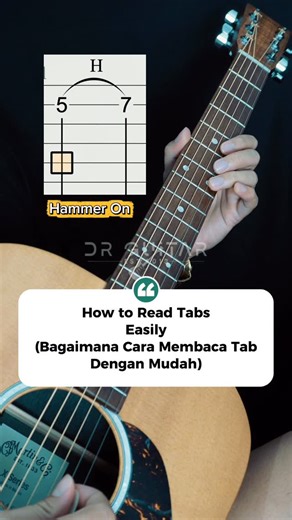 @dr_guitarap on Instagram: "The guitar tab is actually very simple as long as you know the reading trick. This is the easiest way to understand the tabs that often appear in your favorite songs"