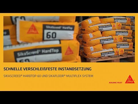 Schnelle verschleißfeste Instandsetzung mit SikaScreed® HardTop-60