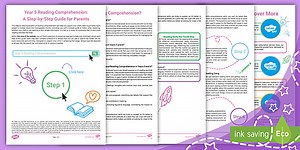 Reading Comprehension: A Step-by-Step Guide for Parents