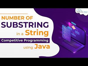 Number of Substring in A string in Competitive Programming using Java