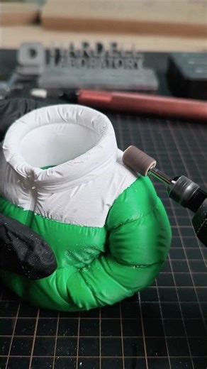 Hardell Sanding Magic: 3D Puffer Pen Holder Polished ✏🧥#hardell #3dprinting #diy3d #diyprojects