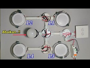 2-Cable Electrical Installation || Downlight Electrical Wiring Diagram