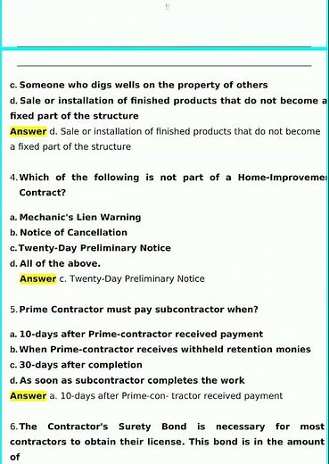 CSLB Practice Test Latest 2025 Actual Questions and Verified Answers 2025 2026 A Grade 100 Guarante