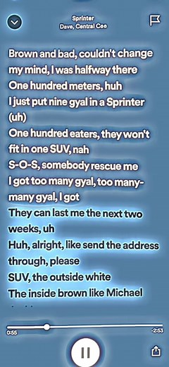 Rescue Me - Central Cee Sprinter Rap Song