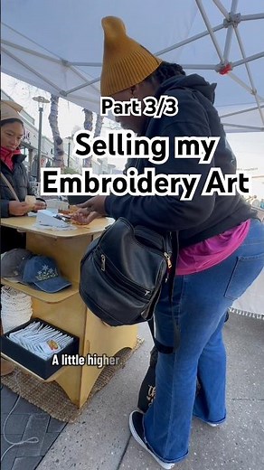 Real-time at the craft show…Part 3/3 Hand embroidery business