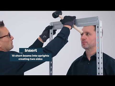 Steel rivet shelving unit | Screwfix