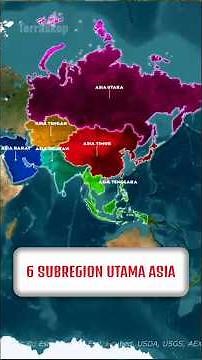 Semua Negara Asia dalam 6 Wilayah #mapping #map #asia