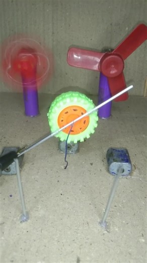 Hand power With switch machine #dcmotor #project