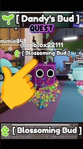 Dandy's bud into Blossom Bud #dandysworld #roblox