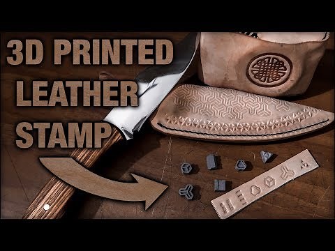 Leather Stamp: Make your own with 3D printing!