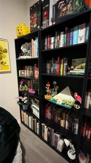 When your Book and Lego collection just keeps growing, a reorganization day is a must! I’ve been putting it off because it’s exhausting but I’m in love with the results! I don’t have a ton of space to work with so it’s super important that I stay as organized as possible to keep my cozy, reading area spotless. ✨ Manifesting a library room in the future! 🤞🏼 #books #bookshelf #reorganizing #lego #booktok