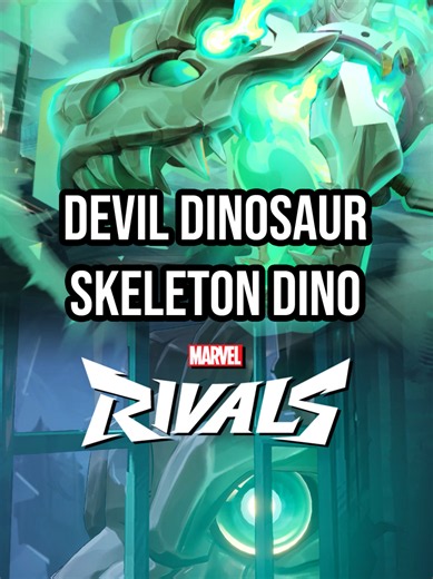 Devil Dinosaur: Skeleton Dino! Skin legendaria de Marvel Rivals #MarvelRivals #Marvel #Gaming #Fyp #Tutorial