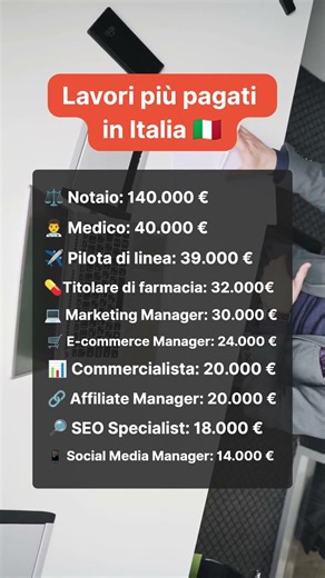 Quando si parla di stipendi alti, spesso si pensa a “lavori speciali”