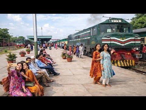Live view from Locomotive Cab train journey from Train driver cab front view