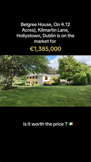 BELGREE HOUSE IS LOCATED ON THE PERIPHERY OF THE DUBLIN CITY IN THE COUNTRYSIDE SETTING OF KILMARTIN LANE IN HOLLYSTOWN, DUBLIN 15. THIS SPACIOUS FAMILY HOME IS LOCATION ON APPROX. 1.67 HECTARES (4.12 ACRES) OF SUPERB GROUNDS WITH EQUESTRIAN FACILITIES. BELGREE HOUSE #ireland #homeowner #property #irishrealestate #home