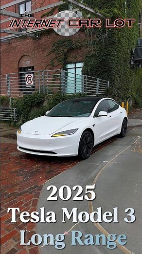 2025 Tesla Model 3 Long Range — The Refreshed Design in Pearl White