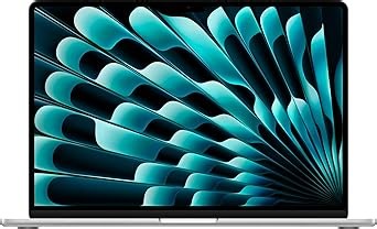 Apple MacBook Air (15", Apple M4 Chip mit 10‑Core CPU und 10‑Core GPU, 16GB Gemeinsamer Arbeitsspeicher, 512 GB) - Silber