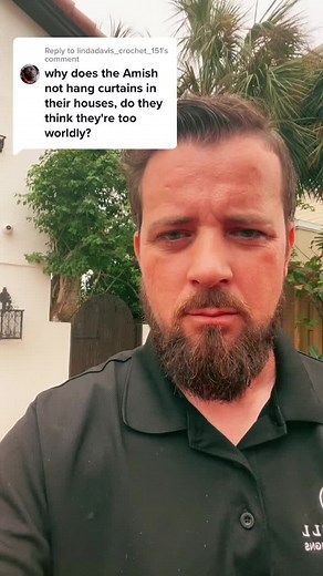 Traditional Amish Black Cloth Curtains with Minimal Pleats