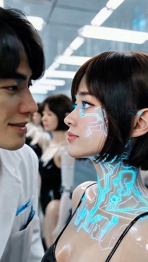 Guy Tries Out the Newest Girlfriend Robot at the Expo. #robot #ai #airobot #robotgirlfriend