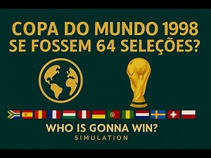 🔴 AO VIVO: Mundial 1994 com 64 seleções | Fase de grupos gigante (8×8) + mata-mata