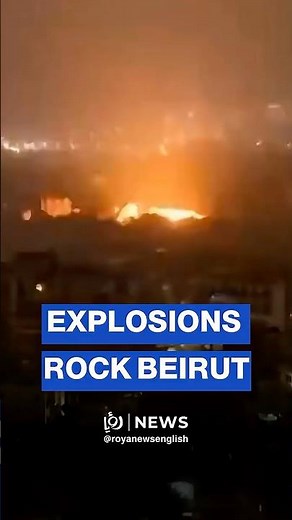 Massive explosions hit Beirut’s southern suburbs