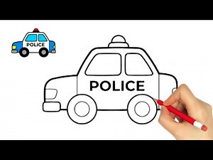 How to Draw a Police Car – Step by Step for Kids & Beginners 🚓