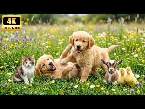 Tiny Baby Animals in 4K 🐾 – Cute Fluffy Wildlife Moments to Relax & Unwind 🌿💛
