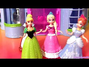 Cinderella Fairytale MagiClip Royal Celebration Castle Disney Frozen Dolls Queen Elsa Princess Anna
