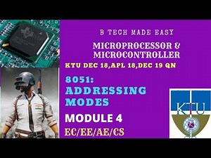 Addressing Modes of 8051/(imp topic) KTU Microprocessor & Microcontroller :